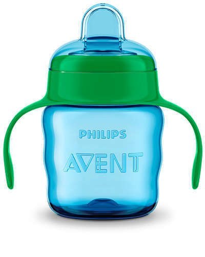 Philips Avent, kubek z ustnikiem 200ml, 6m+ blue