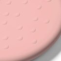 BabyOno, śliniak silikonowy, regulowane zapięcie, różowy 6m+