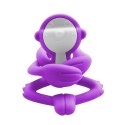 Mombella, gryzak dla niemowląt małpka, purple 3m+