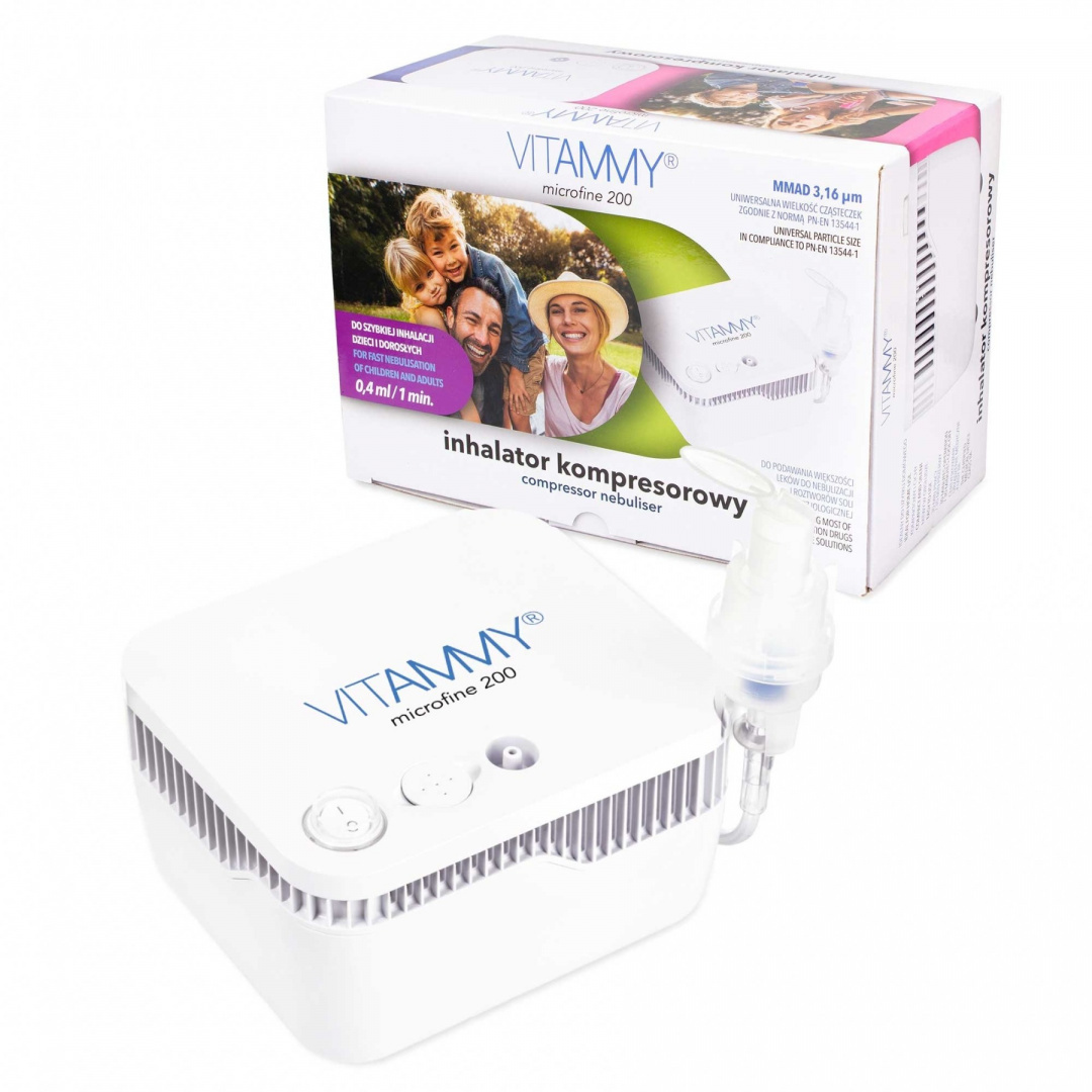 Vitammy, inhalator kompresorowy Microfine 200