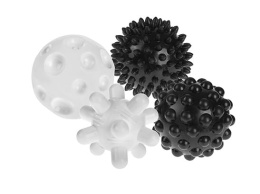 Tullo, sensoryczne piłki czarno-białe 4szt