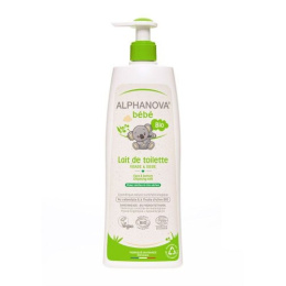 Alphanova Bebe, Organiczne mleczko z oliwą do mycia niemowląt, 500ml
