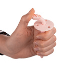 Canpol Babies, silikonowa szczoteczka z ogranicznikiem różowa