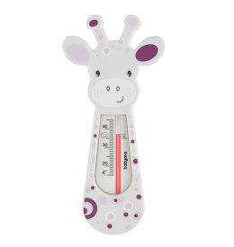 BabyOno, termometr do wody żyrafka biały-fiolet