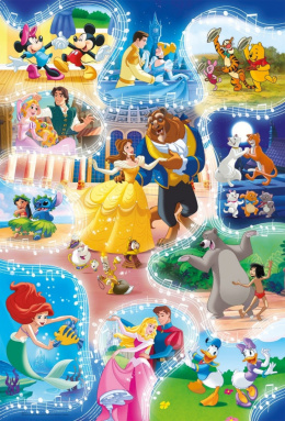 Clementoni, Puzzle Maxi Super Kolor Dance Time Disney 3+