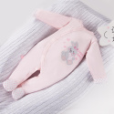 Eevi, Newborn pajac niemowlęcy różowy 56