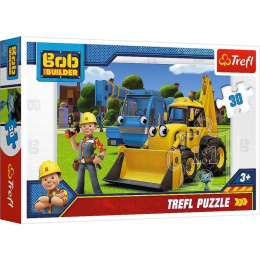 Trefl, Puzzle 30el 3+ Bob Budowniczy Nowe wyzwanie