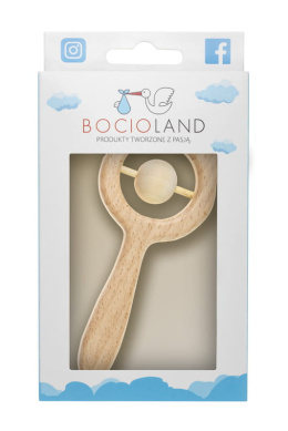 Bocioland, grzechotka drewniana 0+