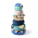 BabyOno, zabawka edukacyjna piramidka Dream Mill blue
