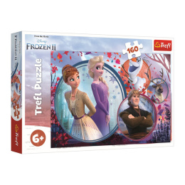 Trefl, Puzzle 160el 6+ Frozen Siostrzana Przygoda