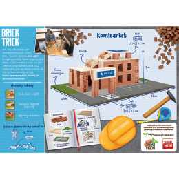 Trefl, klocki Brick Trick z cegły, komisariat 6+