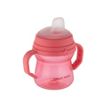 Canpol Babies, kubek z silikonowym ustnikiem FirstCup 150ml, różowy