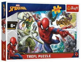 Trefl, puzzle 200el 6+ Urodzony bohater Spiderman