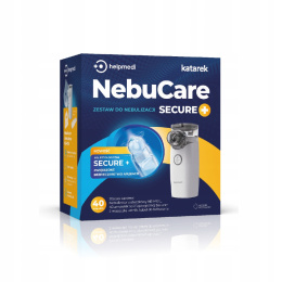 Helpmedi, Zestaw do nebulizacji NebuCare Secure+, inhalator siateczkowy