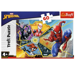 Trefl, Puzzle 60el 4+ W sieci Spidermana