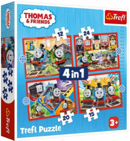 Trefl, Puzzle 4w1 3+ Odjazdowy Tomek