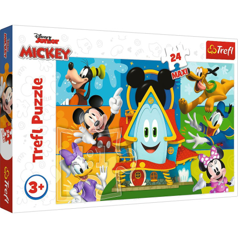 Trefl, Puzzle maxi 24el 3+ Myszka Miki i przyjaciele