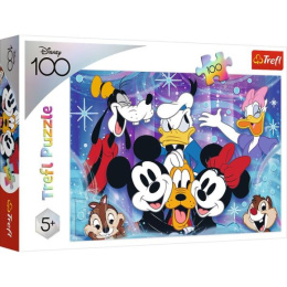 Trefl, puzzle 100el 5+ W świecie Disney jest wesoło