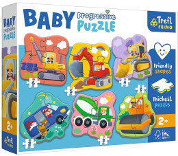 Trefl, puzzle Baby Progressive 2+ Pojazdy