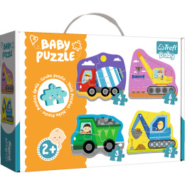 Trefl, Puzzle Baby 2+ pojazdy na budowie