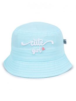Yo Club, kapelusz dziewczęcy turkus cute girl, rozmiar 42-46