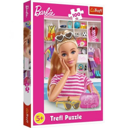 Trefl, puzzle 100el 5+ Poznaj Barbie