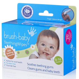 Brush Baby, gaziki higieniczne z rumiankiem 0-16m, 20 szt.