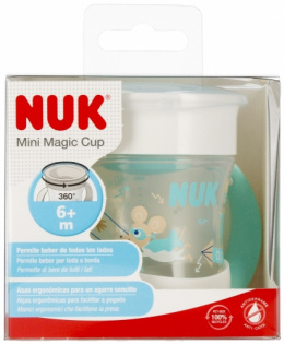 NUK, kubek Mini Magic Cup 360 stopni 160ml, turkusowy