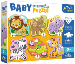 Trefl, puzzle Baby Progressive 2+ Zwierzęta safari