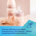 Canpol Babies, butelka antykolkowa EasyStart, GOLD 120ml różowa