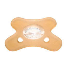 Canpol Babies, 0-6m smoczek uspokajający silikonowy, symetryczny, pomarańczowy