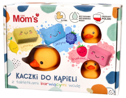 Mom's Care, Kaczki do kąpieli z tabletkami barwiącymi wodę