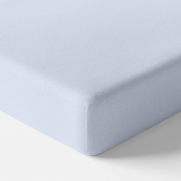 Eevi, prześcieradło do łóżeczka bawełniane 120x60cm, jasny niebieski