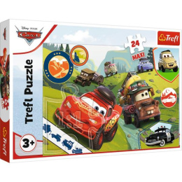 Trefl, Puzzle Maxi 24el 3+ Cars wesołe auta