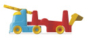 Clementoni, zabawka autko transporter, przewrotne samochodziki 18m+