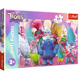 Trefl, Puzzle Maxi 24el 3+ W świecie Trolli