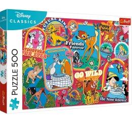 Trefl, puzzle 500el Disney na przestrzeni lat
