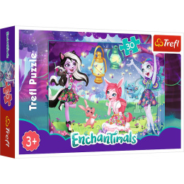 Trefl, puzzle 30el 3+ Magiczny świat Enchantimals