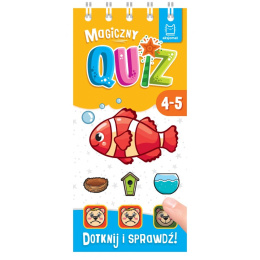 Magiczny quiz z rybką, dotknij i sprawdź 4-5lat, Aksjomat