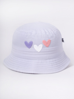 Yo Club, kapelusz dziewczęcy szare serca, rozmiar 46-50