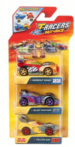 Samochodziki T-Racers Mix'n Race 3-pak
